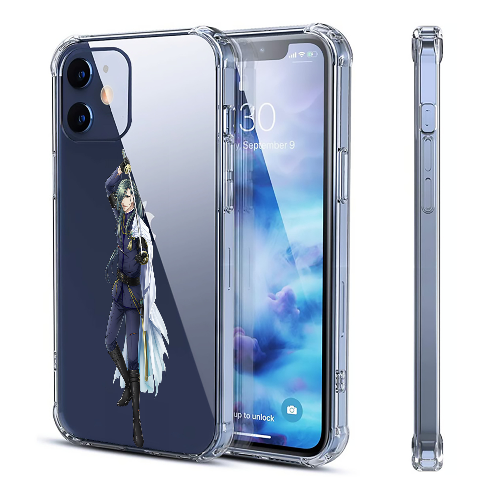 （画像用） 刀剣乱舞 Touken Ranbu 【iPhone 12シリーズ対応】透明スマホケース（クリアソフトケース）